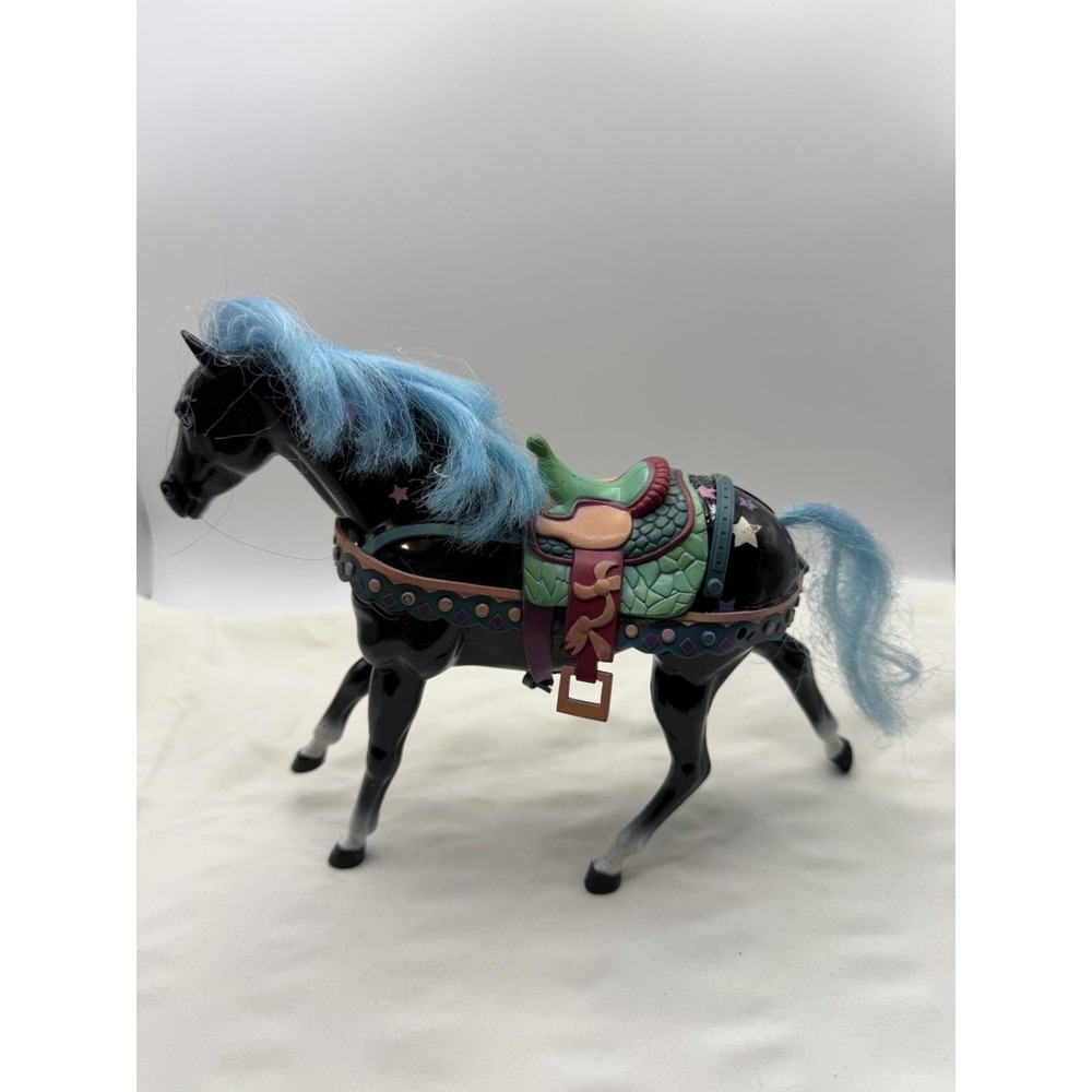 Vintage 1988 HG Toys Carousel Collectables Horse Black KB Toys Exclusive